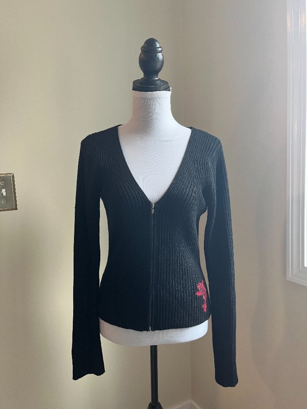 Vintage Betsey Johnson Cardigan, Size Large